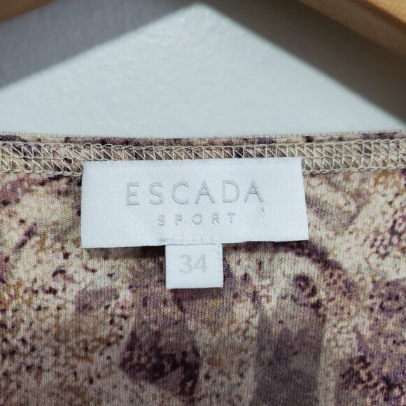 ESCADA SPORT Asymmetric Zip Jacket Blazer Cotton Metallic Women's 34 EU, XS US - Picture 10 of 16